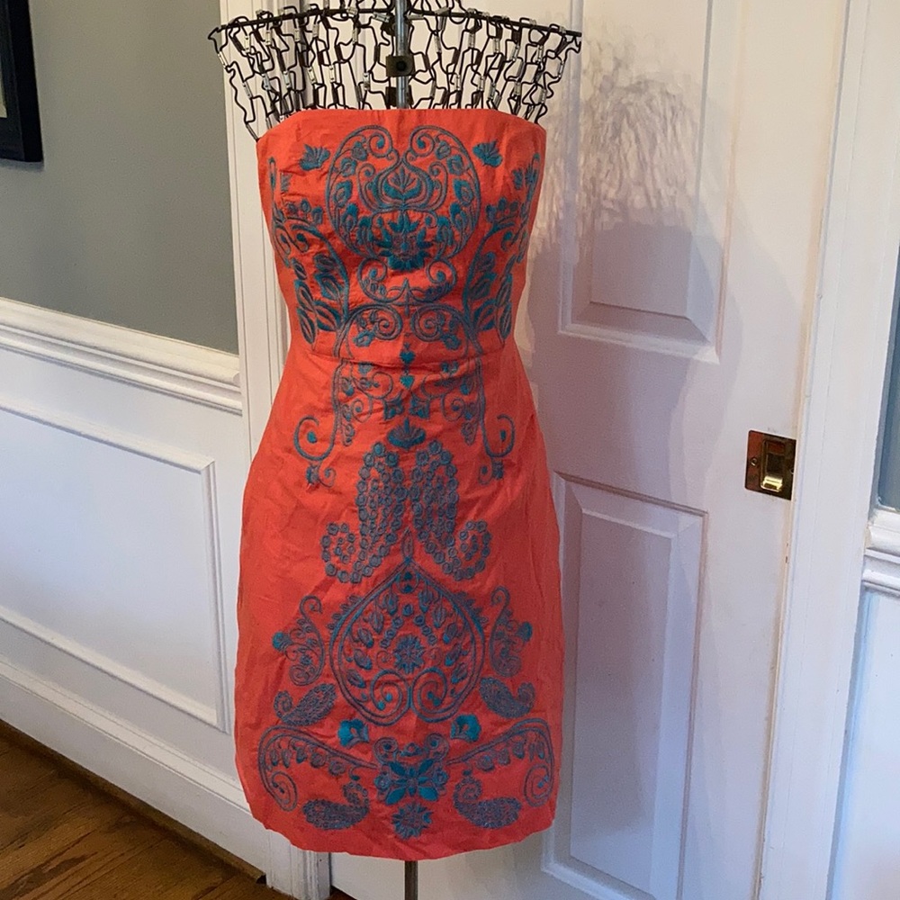 NWOT Anthropologie Tabitha Embroidered Dress